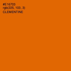 #E16703 - Clementine Color Image