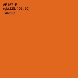 #E1671E - Tango Color Image