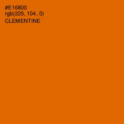 #E16800 - Clementine Color Image