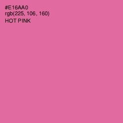 #E16AA0 - Hot Pink Color Image