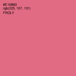 #E16B83 - Froly Color Image