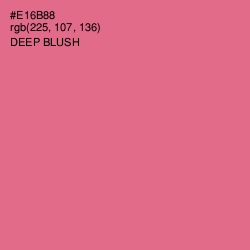 #E16B88 - Deep Blush Color Image