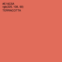 #E16C5A - Terracotta Color Image