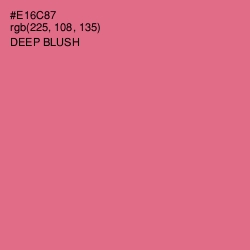 #E16C87 - Deep Blush Color Image