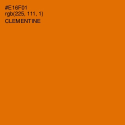 #E16F01 - Clementine Color Image