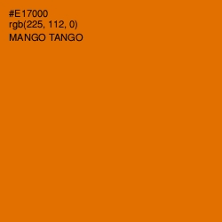 #E17000 - Mango Tango Color Image