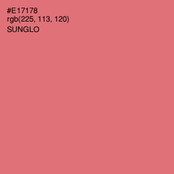 #E17178 - Sunglo Color Image