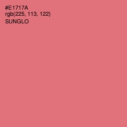 #E1717A - Sunglo Color Image