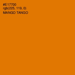 #E17700 - Mango Tango Color Image