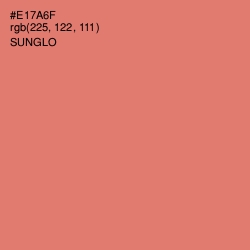 #E17A6F - Sunglo Color Image