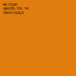 #E17C0E - Tahiti Gold Color Image