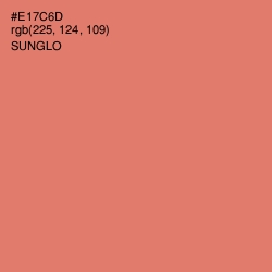 #E17C6D - Sunglo Color Image