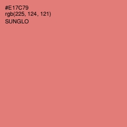 #E17C79 - Sunglo Color Image