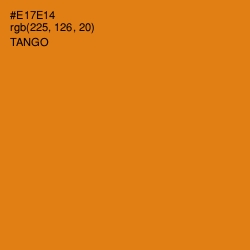 #E17E14 - Tango Color Image