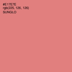 #E17E7E - Sunglo Color Image