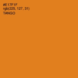 #E17F1F - Tango Color Image