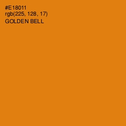 #E18011 - Golden Bell Color Image