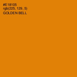 #E18105 - Golden Bell Color Image