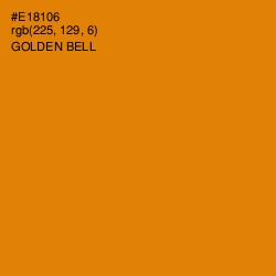 #E18106 - Golden Bell Color Image