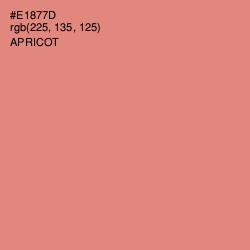 #E1877D - Apricot Color Image