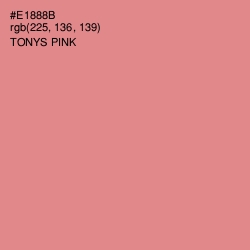 #E1888B - Tonys Pink Color Image