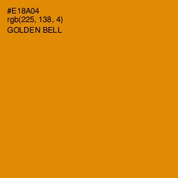 #E18A04 - Golden Bell Color Image