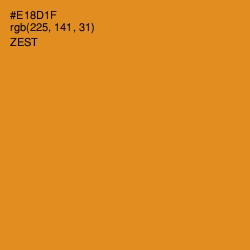 #E18D1F - Zest Color Image