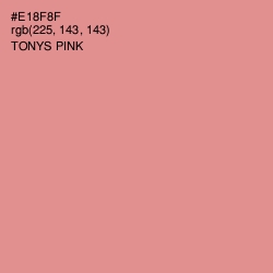 #E18F8F - Tonys Pink Color Image