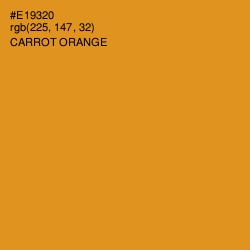 #E19320 - Carrot Orange Color Image