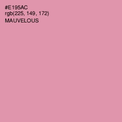 #E195AC - Mauvelous Color Image