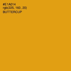 #E1A014 - Buttercup Color Image