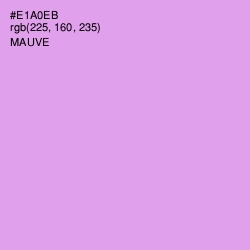 #E1A0EB - Mauve Color Image