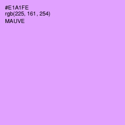 #E1A1FE - Mauve Color Image