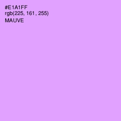 #E1A1FF - Mauve Color Image