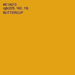 #E1A213 - Buttercup Color Image