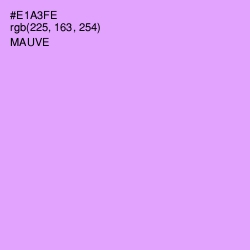 #E1A3FE - Mauve Color Image