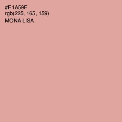 #E1A59F - Mona Lisa Color Image