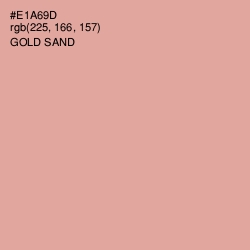 #E1A69D - Gold Sand Color Image