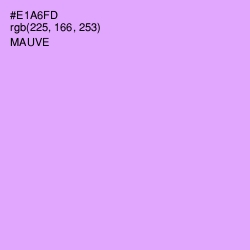 #E1A6FD - Mauve Color Image