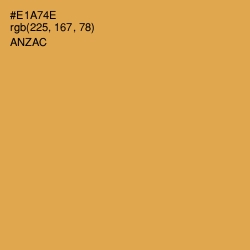 #E1A74E - Anzac Color Image