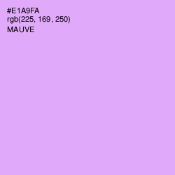 #E1A9FA - Mauve Color Image