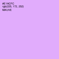 #E1ACFC - Mauve Color Image