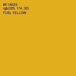 #E1AE20 - Fuel Yellow Color Image