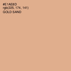 #E1AE8D - Gold Sand Color Image