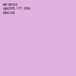 #E1B1E0 - Mauve Color Image