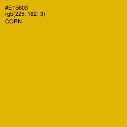 #E1B603 - Corn Color Image