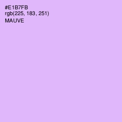 #E1B7FB - Mauve Color Image