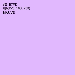 #E1B7FD - Mauve Color Image