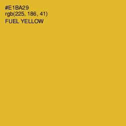 #E1BA29 - Fuel Yellow Color Image