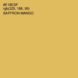 #E1BC5F - Saffron Mango Color Image